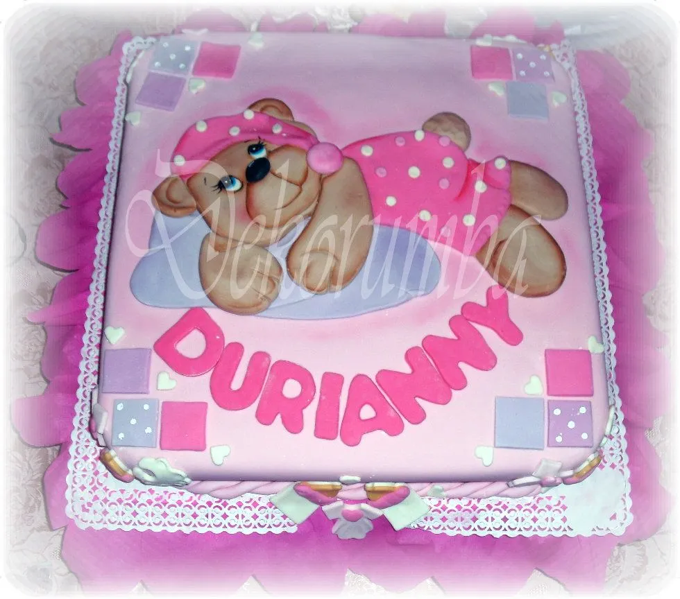 Dekorumba: Torta Decorada para Baby Shower - Osita