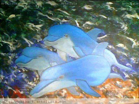 DELFINES AZULES wilmer aquiles guedez ojeda- Artelista.