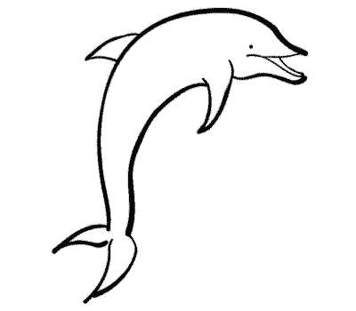 Dibujos para colorear de Delfines, Delphinidae, Delfín