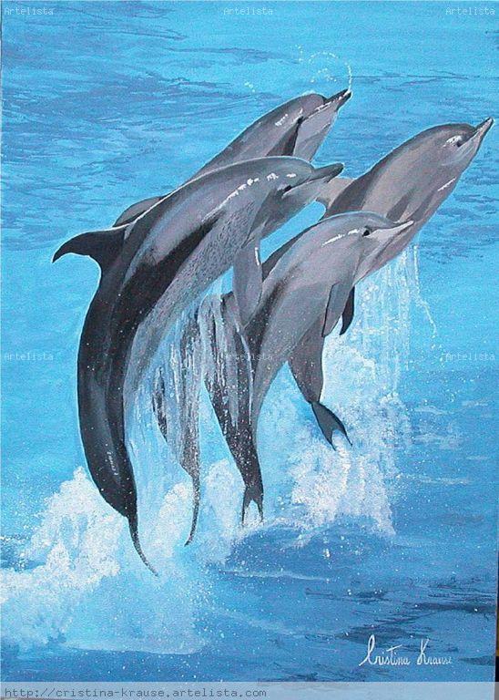 Delfines saltarines CRISTINA KRAUSE - Artelista.