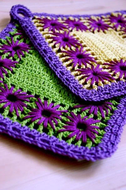 Delicadezas en crochet Gabriela: Agarraderas para ver patrón dar ...