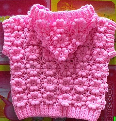 Delicadezas en crochet Gabriela: Chaleco con capucha para las ...