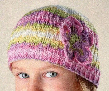 Delicadezas en crochet Gabriela: Gorro de niña en crochet para ver ...