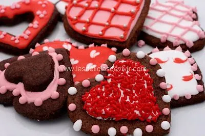 Las delicias del buen vivir: Galletas de Chocolate para San Valentin