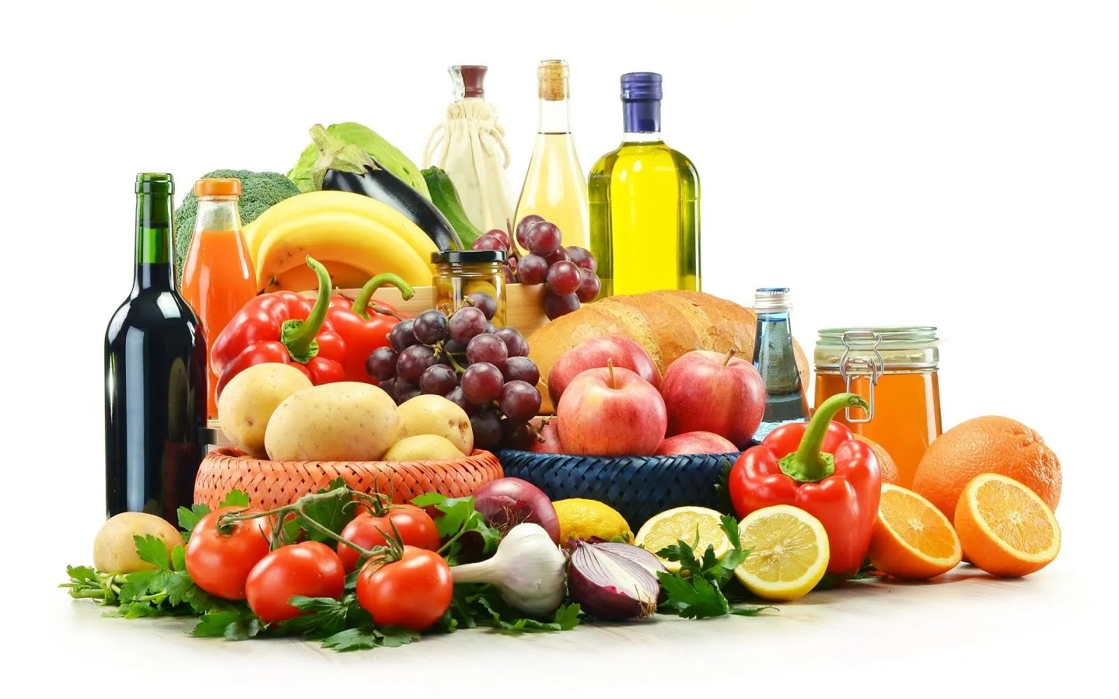 Deliciosa comida saludable - Frutas, Vegetales y Aceites | Banco ...