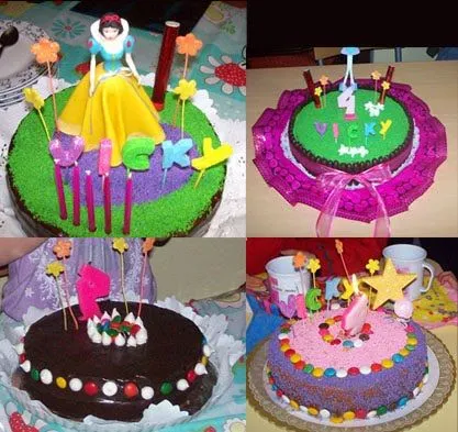 Deliciosas tortas de cumpleaños para nenas y nenes, c on cobertura de ...