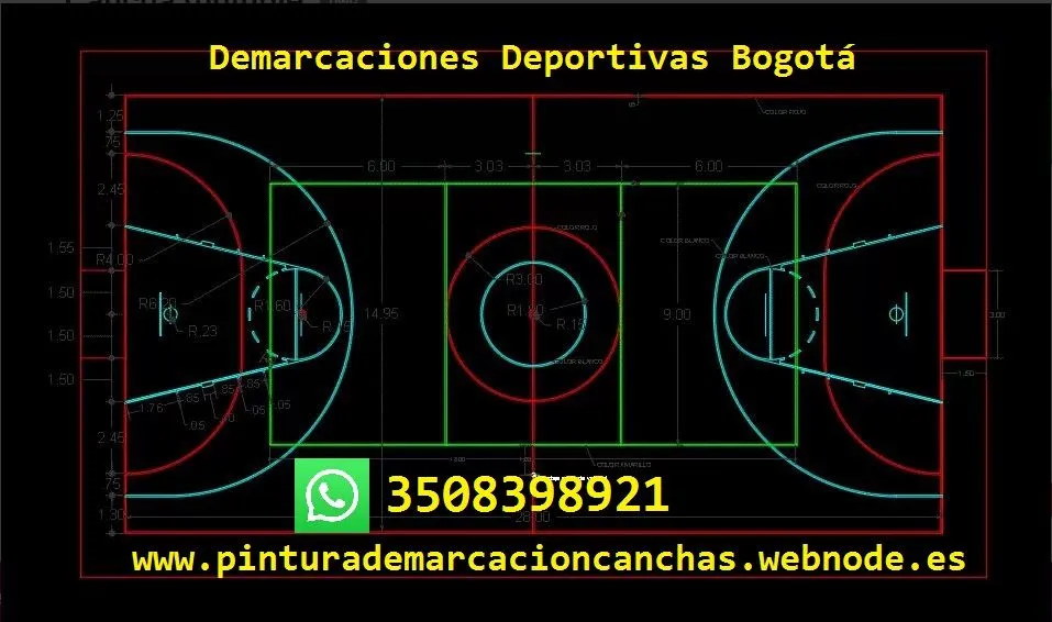 Demarcacion canchas deportivas Bogota tel 3508398921 Bogotá Madrid Chia  Cota Funza Siberia Cundinamarca