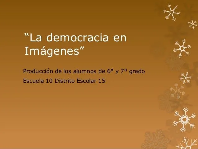 La democracia en imágenes