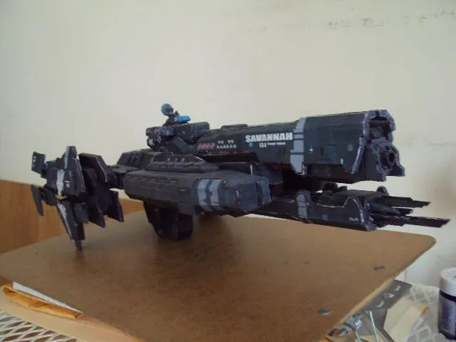 DePapercraftBlog: Halo: UNSC Savannah Papercraft