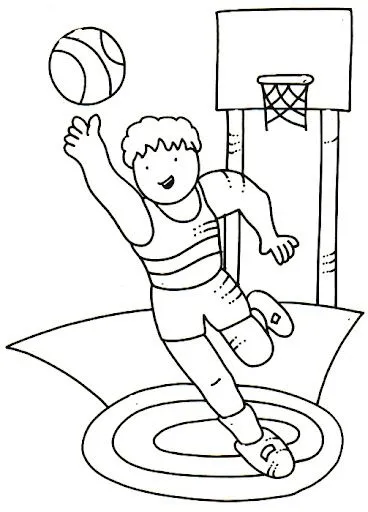 DIBUJOS DE BALONCESTO PARA COLOREAR | Dibujos para colorear