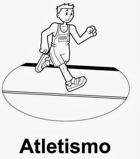 Deportes para colorear: Atletismo para colorear ~ Dibujos para ...