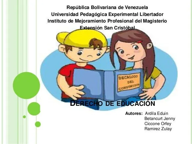 Derecho de educacion