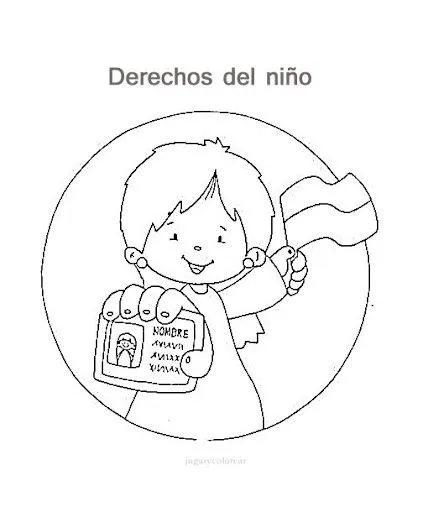 Derecho a tener un nombre para colorear - Imagui