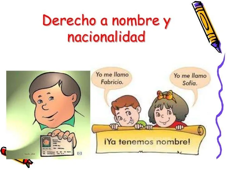 Derecho a un nombre y una nacionalidad - Imagui