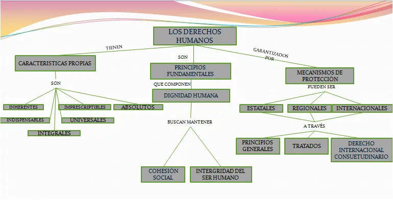 DERECHOS EN CONFLICTO: Mapa conceptual Derechos Humanos