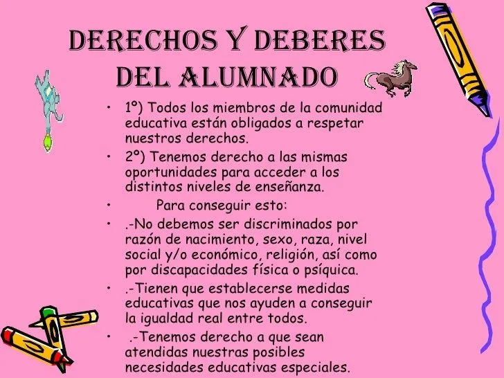 derechos y deberes alumnado