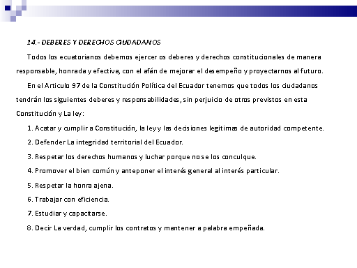 Deberes de los ciudadanos - Imagui