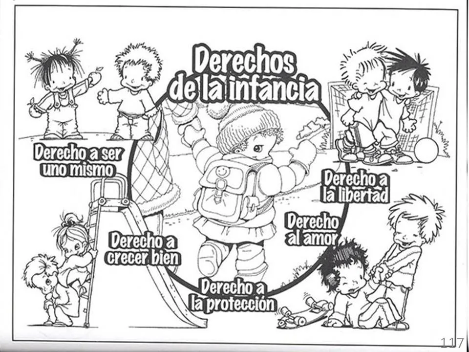 Derechos de la Infancia – Para colorear | Colorear imágenes