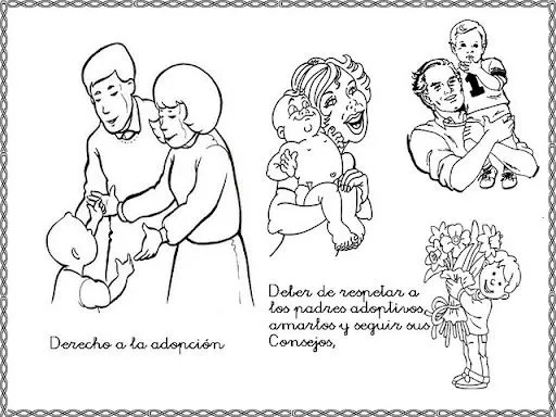 DERECHOS DE LOS NIÑOS PARA COLOREAR