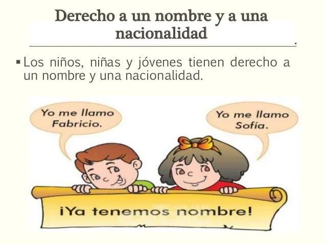 Derechos de los Niños/as y Adolescentes