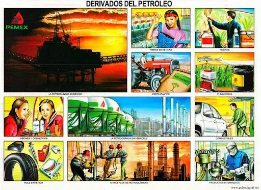 Derivados del petróleo [Lámina escolar] | Pulso Digital