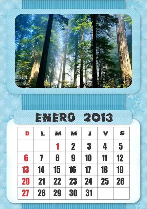 Descarga vectores de calendarios 2013 gratis | portafolio blog