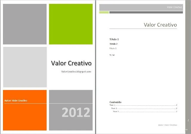 Diseño de portadas para word - Imagui