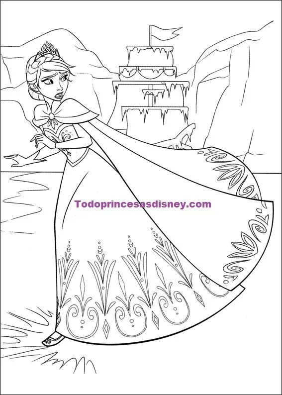 Descargar dibujos de Anna y Elsa de Frozen | Princesas Disney