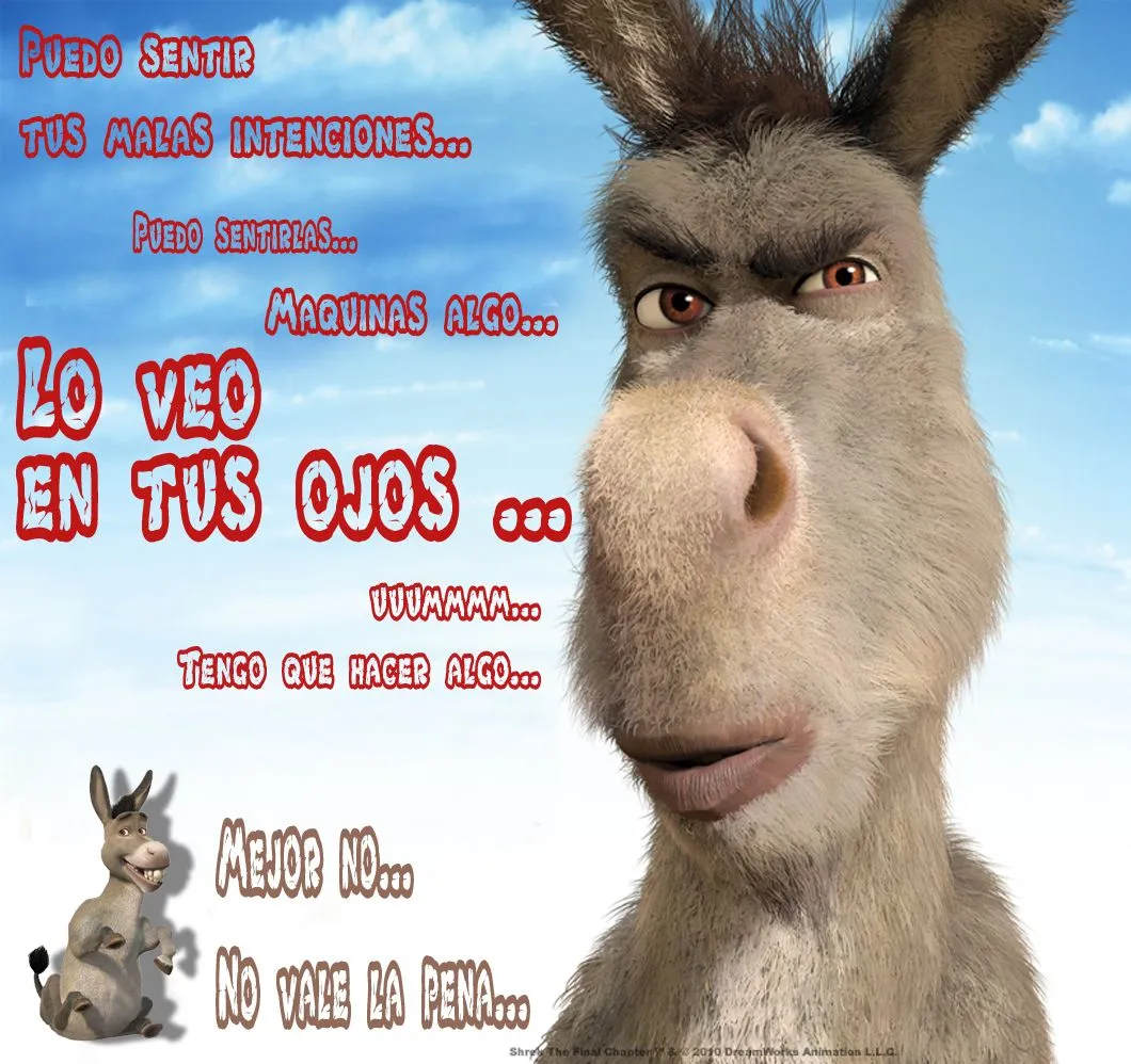 citas de burro de shrek