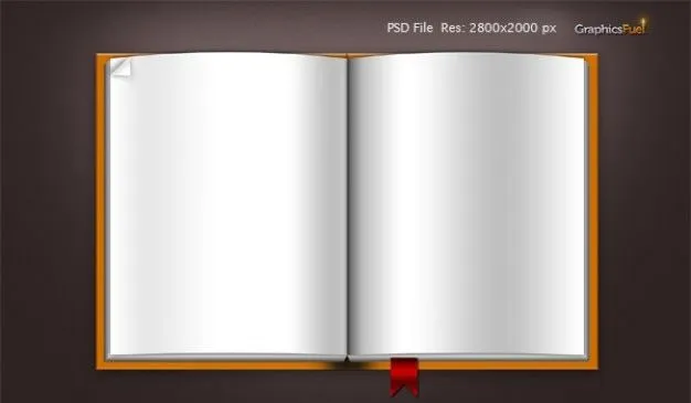 descargar libro de plantilla en blanco psd y los iconos ...