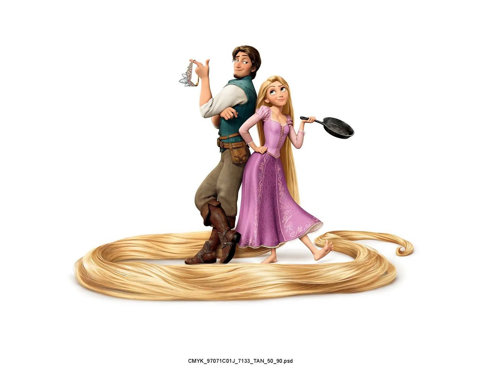 Cómo describiría a Rapunzel y a Flynn Rider?