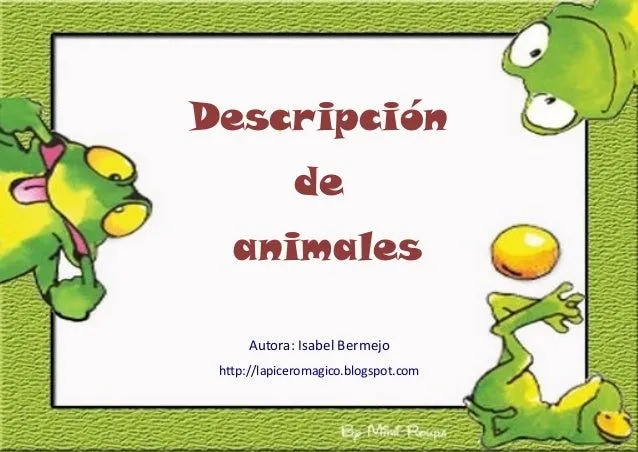 Descripción de animales