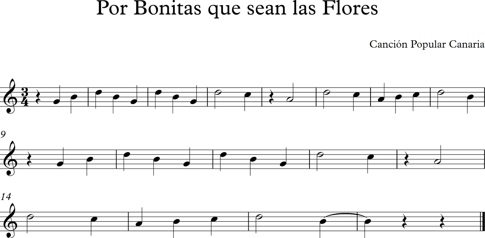 Descubriendo la Música. Partituras para Flauta Dulce : Por Bonitas ...