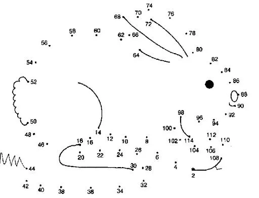 DESCUBRIR EL DIBUJO UNIENDO PUNTOS