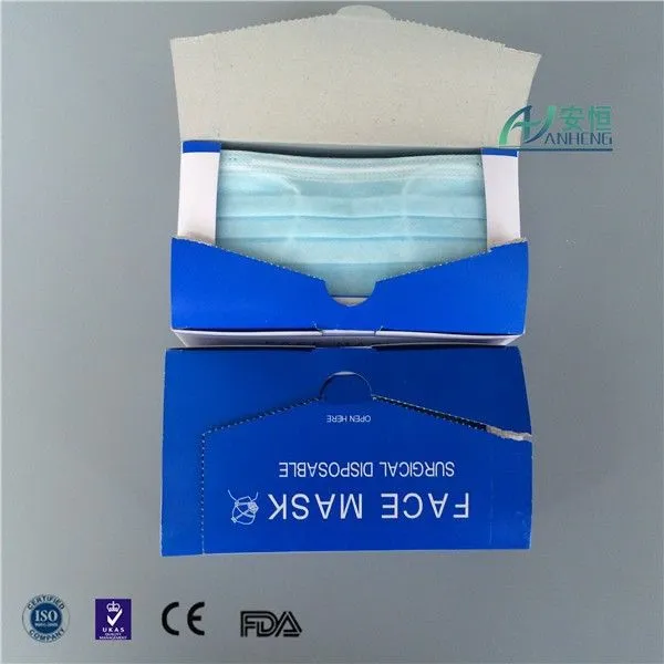 Desechable no tejido capas / 2-layer Surgical Face Mask ...