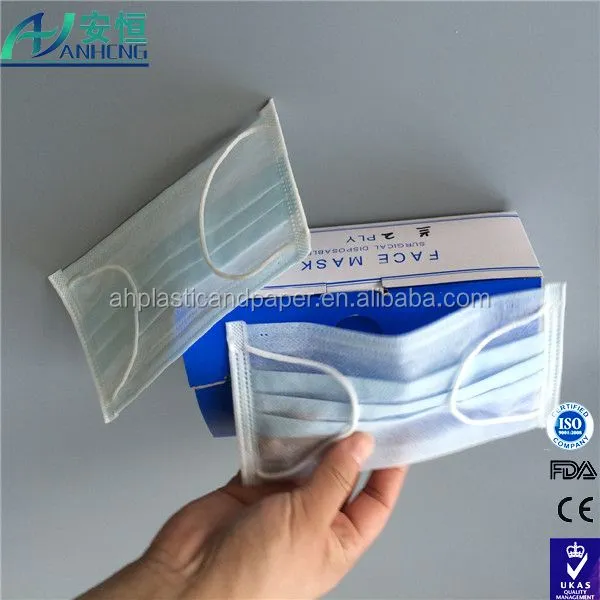 Desechable no tejido capas / 2-layer Surgical Face Mask ...