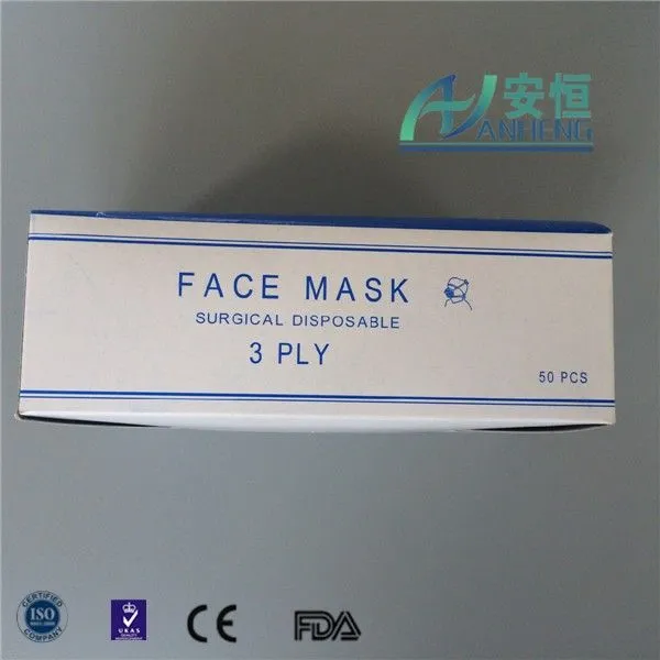 Desechable no tejido capas / 2-layer Surgical Face Mask ...