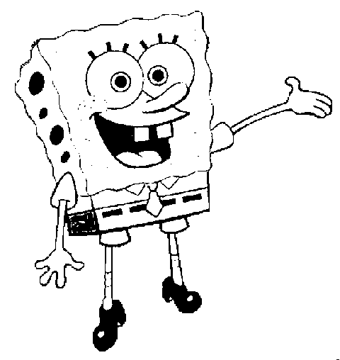 Desenhar desenhos: Bob esponja alegre com sua turma