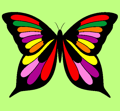 Desenho de Borboleta pintado e colorido por Usuário não registrado ...