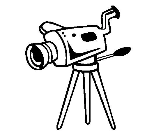 Desenho de Câmera de cinema para Colorir - Colorir.com