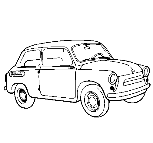 Desenho de Carro clássico pintado e colorido por Usuário não ...