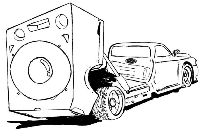 Desenho de carro equipado para colorir | Ultra desenhos gratis