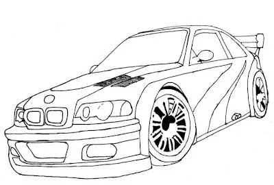  ... : Desenho de carro esporte para colorir, Desenho de BMW para pintar