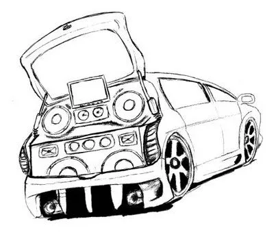 desenho de carros,carros tuning para colorir e pintar. - Rei dos anime