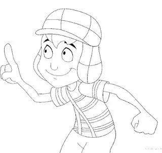 Desenho do chaves | Quadrinhos do bem colorir