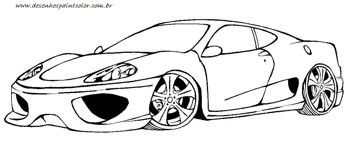 DESENHO DE FERRARI SPIDER PARA IMPRIMIR E COLORIR - DESENHOS PAINT ...