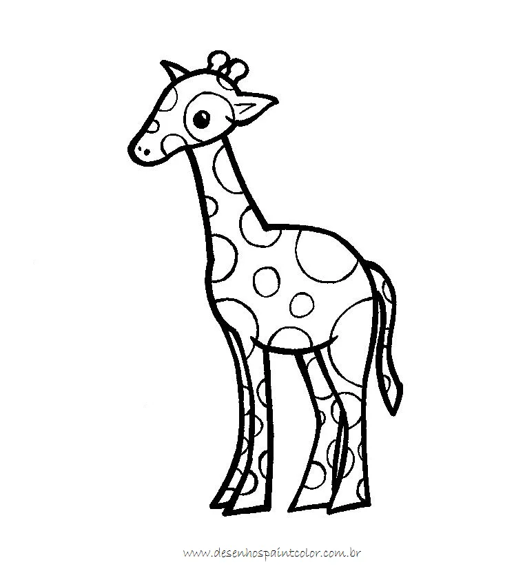 DESENHO DE GIRAFA , DESENHOS INFANTIS , DESENHOS PARA COLORIR ...