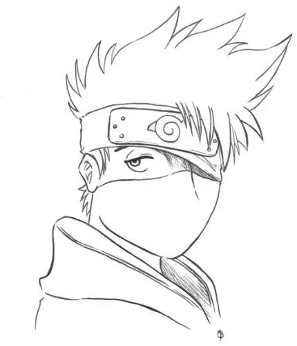 Desenho Naruto para colorir e pintar