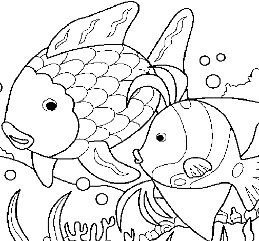 Desenho de Peixes para Colorir - Colorir.com