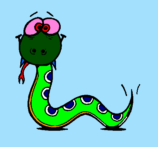 Desenho de Serpente 3 pintado e colorido por Usuário não ...